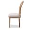 Baxton Studio Adelia Oak Finish Wood and Beige Upholstered Dining Side Chair 133-7335 - alternate 8